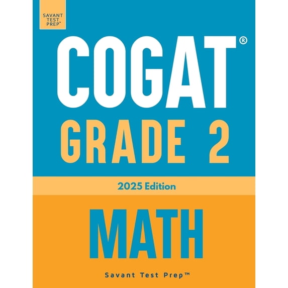 COGAT Grade 2 Math: Three Practice Tests - Level 8, (Paperback)