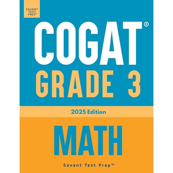 COGAT Grade 3 Math: Three Practice Tests - Level 9, (Paperback)