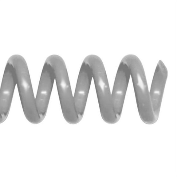 COIL06-SV - TruBind Binding Spines - Plastic Spiral Coils - 6mm (1/4 inch) x 12in - 4 to 1 Pitch - Silver - 100/Bx