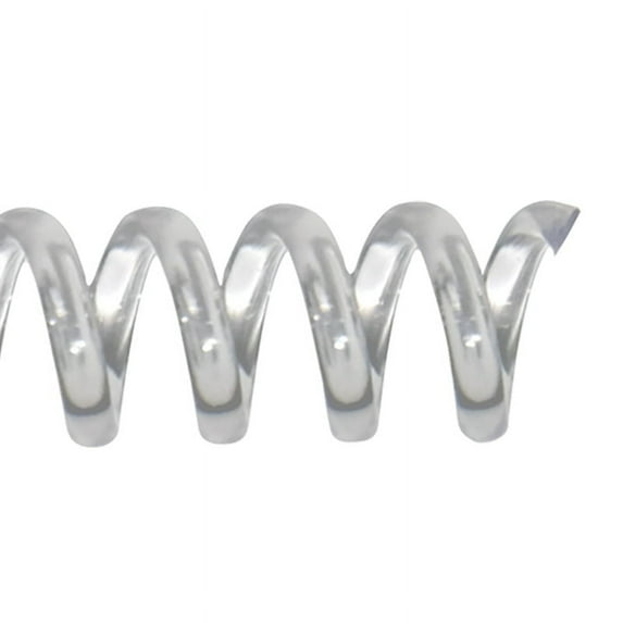 COIL32-CL - TruBind Binding Spines - Plastic Spiral Coils - 32mm (1-1/4inch) x 12in - 4 to 1 Pitch - Clear - 50/Bx