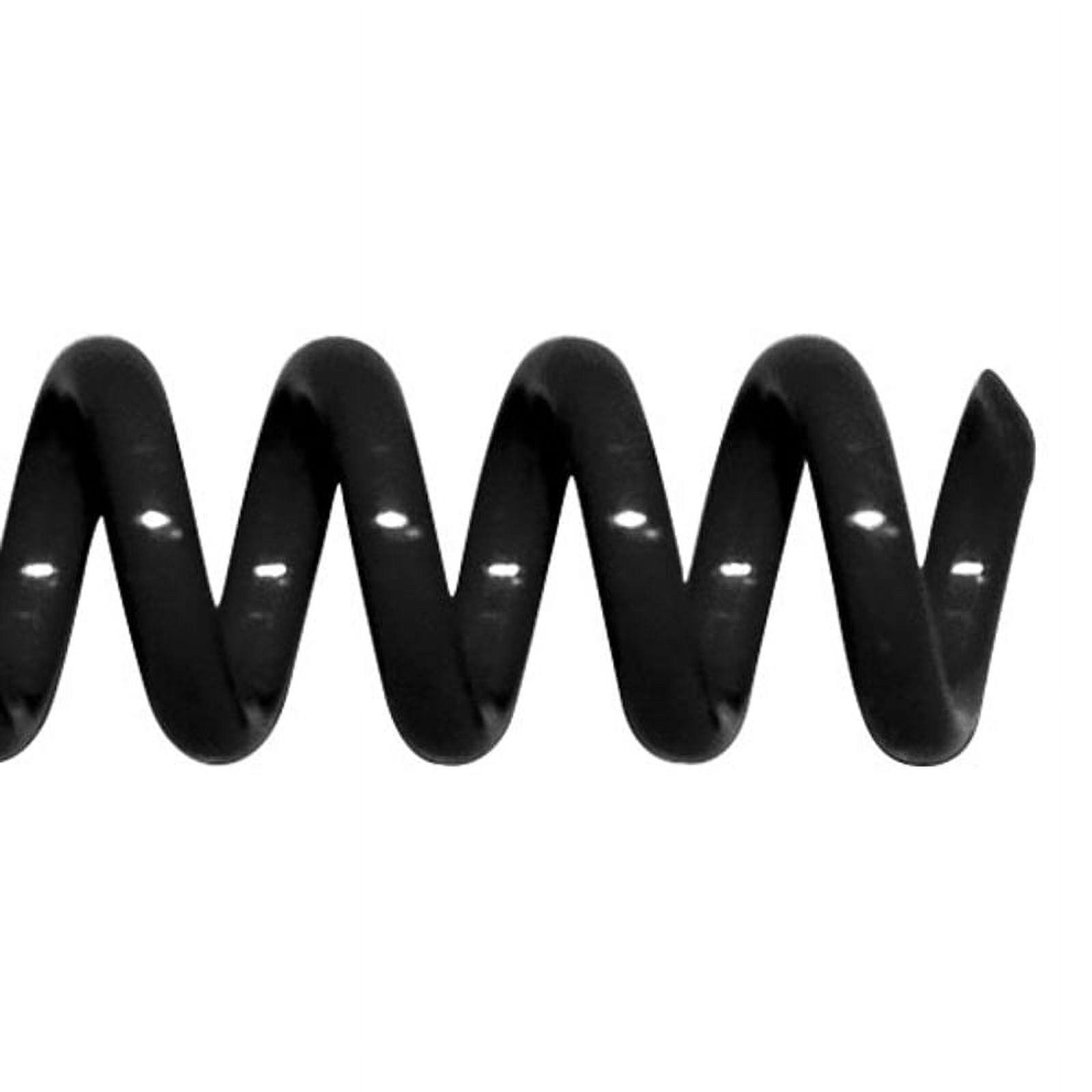 COIL50-BK - TruBind Binding Spines - Plastic Spiral Coils - 50mm Diameter (2 inch) x 12 inch Length - 4 to 1 Pitch - Black - 25/Bx