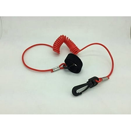 COILED LANYARD BOAT PADDLE AND FISHING POLE LEASH 40" SNAP HOOK KAYAKS CANOES