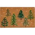 thumbnail image 1 of Holiday Time Winter Tree Coir Fiber Doormat 18"x30", 1 of 5