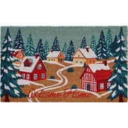 Holiday Time Winter Village Coir Fiber Doormat 18"x30"