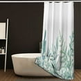 thumbnail image 1 of COKHZUG Green Eucalyptus Leaf Waterproof Shower Curtain, 36” x 72” Soft Polyester, 1 of 5