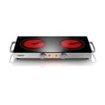 thumbnail image 1 of COKLAI Double Burner Infrared Glass Electric Hot Plate, Portable Cooktop with Adjustable Temperature, Easy-Clean Surface for Kitchen, Dorm, RV & Camping, 1 of 7