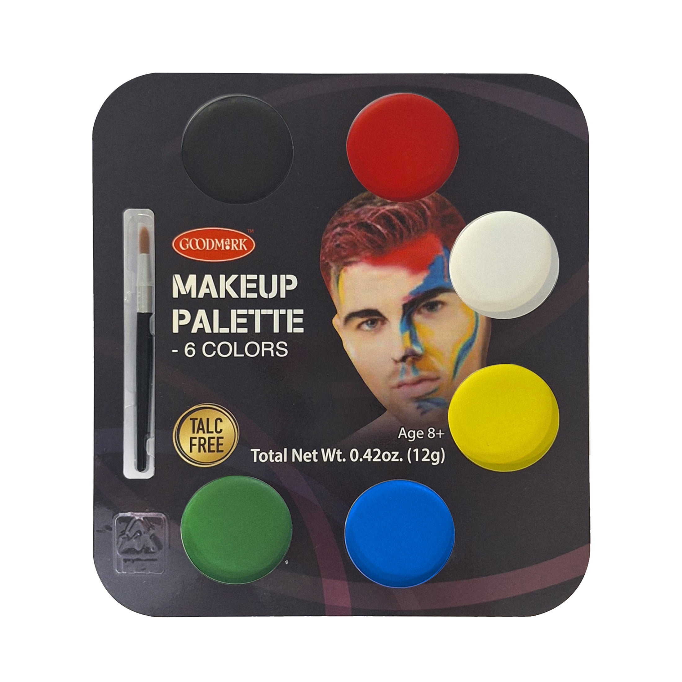 Halloween Makeup Color Palette for Adults,  12g, Multicolors, by Goodmark