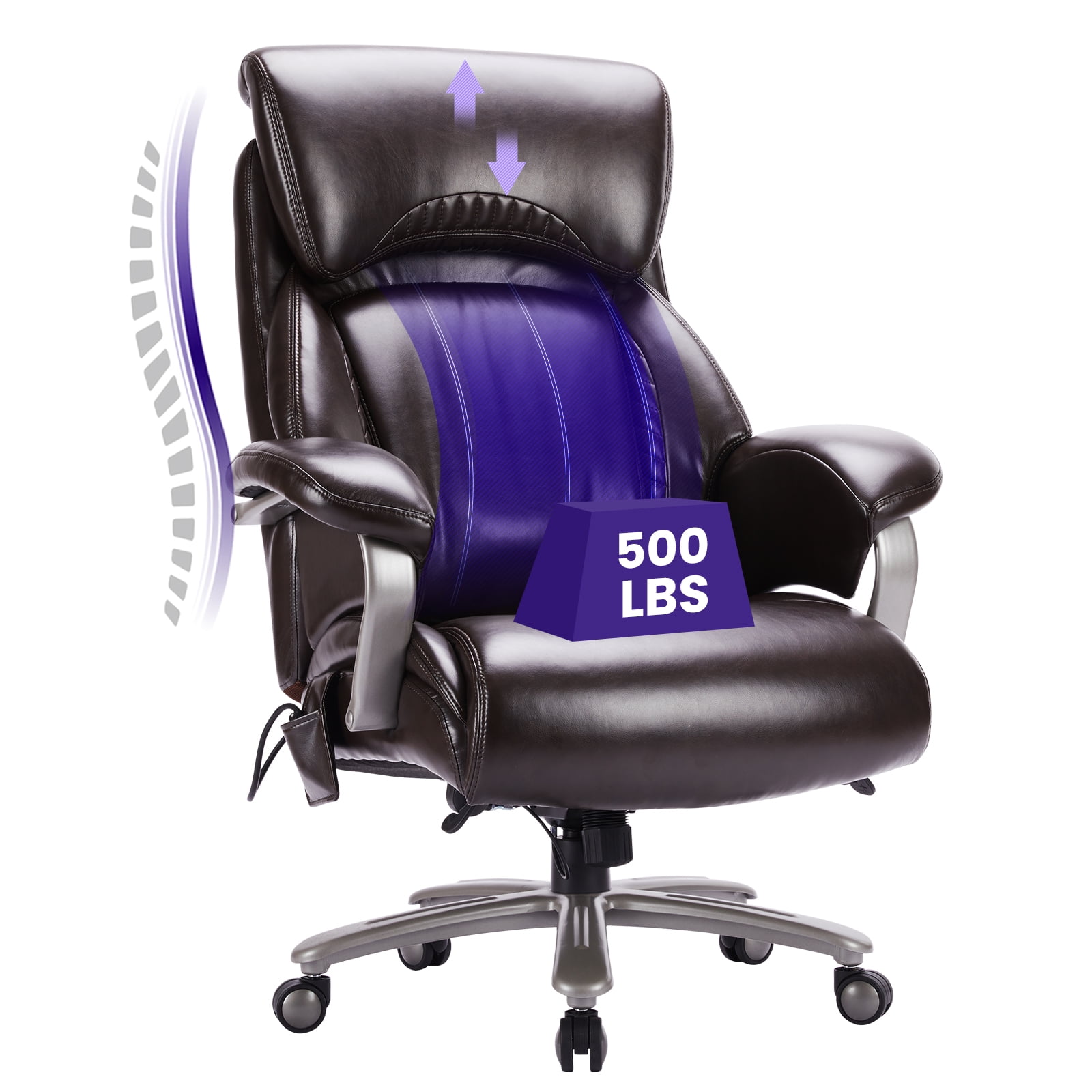 COLAMY Big and Tall Office Chair 500lbsHeavy Duty Ergonomic Computer