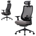 thumbnail image 1 of COLAMY ATLAS-01 Ergonomic Office Chair, High Back Office Executive Desk Chair, Mesh Office Chair Lumbar Support with Adjustable Headrest and 4D Arms, Slide Seat, Tilt Lock-Darkgrey, 1 of 14