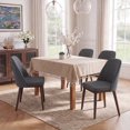 thumbnail image 1 of AFO Fabric Upholstered Dining Chairs Set of 4, Modern Padded Kitchen Chairs with Ergonomic Curved Back & Solid Wood Legs, For Dining Room & Kitchen, Grey, 1 of 11