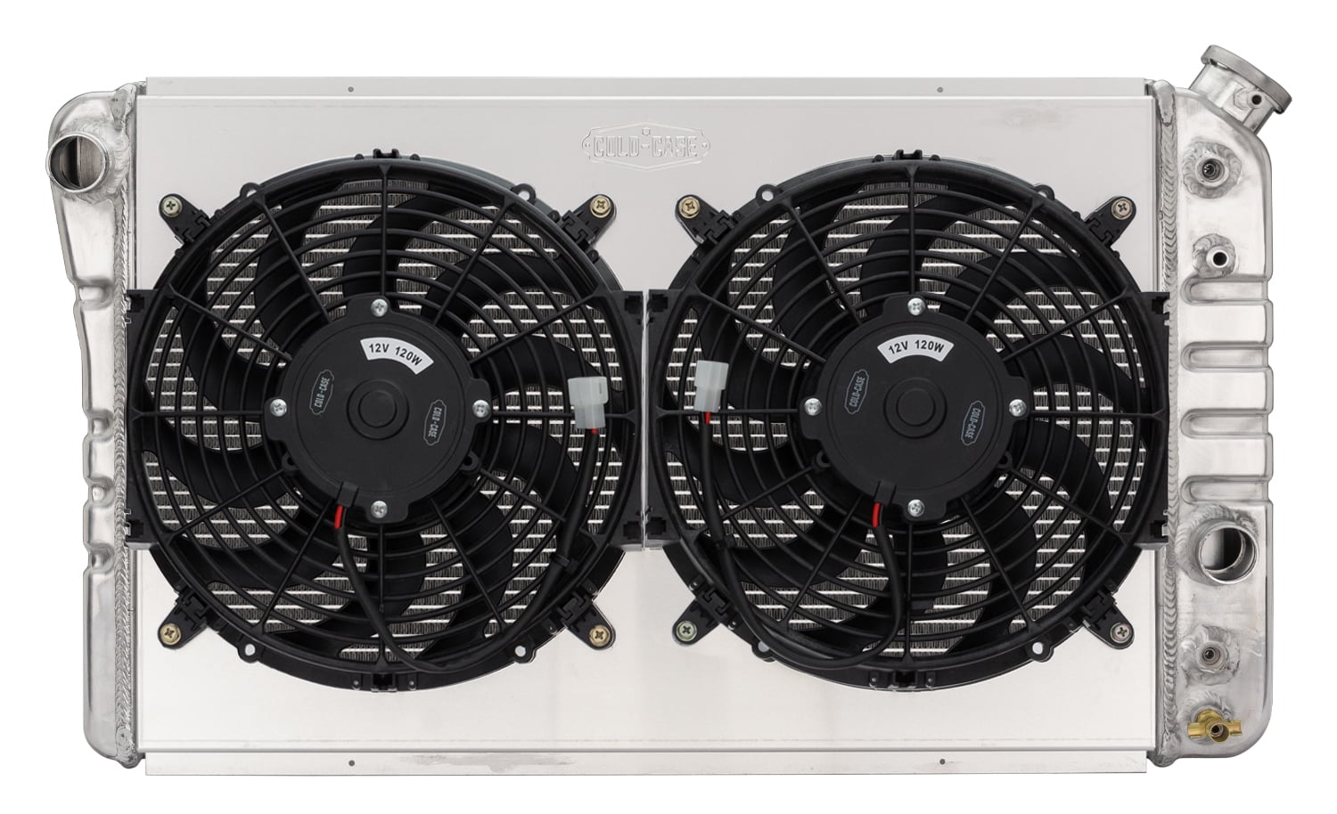COLD CASE RADIATORS 84-90 Corvette Radiator w/ Dual 12in Fan Kit partNumber: CHV719AK