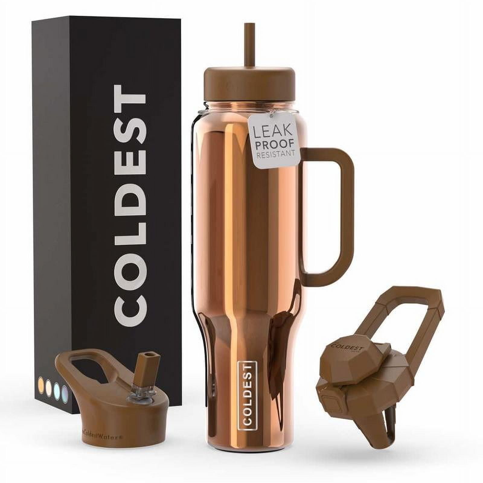 COLDEST 46oz | 100% Leak Proof Insulated Tumbler with Lid and Straw (3