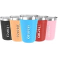 thumbnail image 1 of COLDEST Insulated Tumbler Cup with Sliding Lid - Reusable Stainless Steel Water Bottle Iced Coffee Travel Mug - 12 oz, 1 of 7