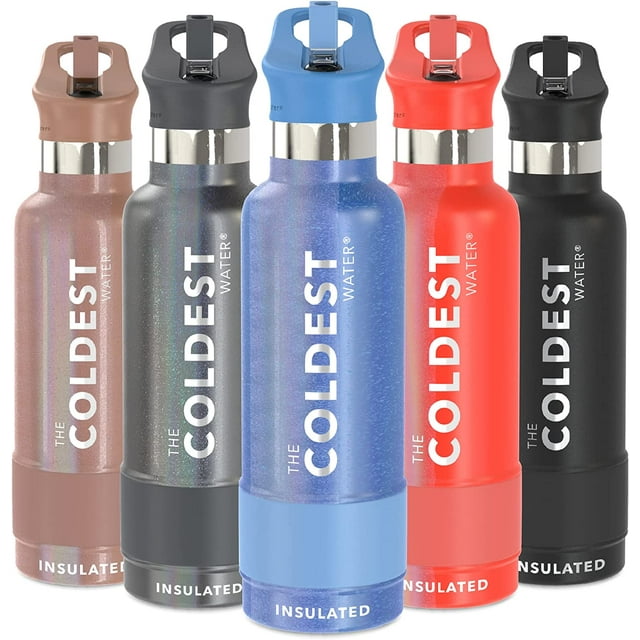 COLDEST Kids Water Bottle for School - 21 oz (Straw Lid), Insulated ...