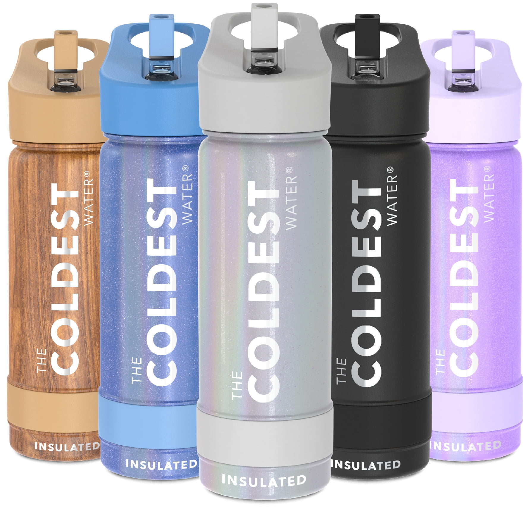 COLDEST Kids Water Bottle for School - 21 oz (Straw Lid), Insulated  Stainless Steel Reusable Leak-Proof for Girls, Boys 
