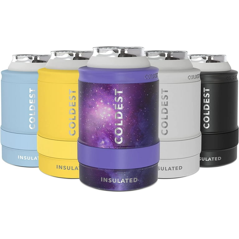 Maars Standard Can Cooler for Beer & Soda | Stainless Steel 12oz Beverage Sleeve, Double Wall Vacuum Insulated Drink Holder - Purple Haze