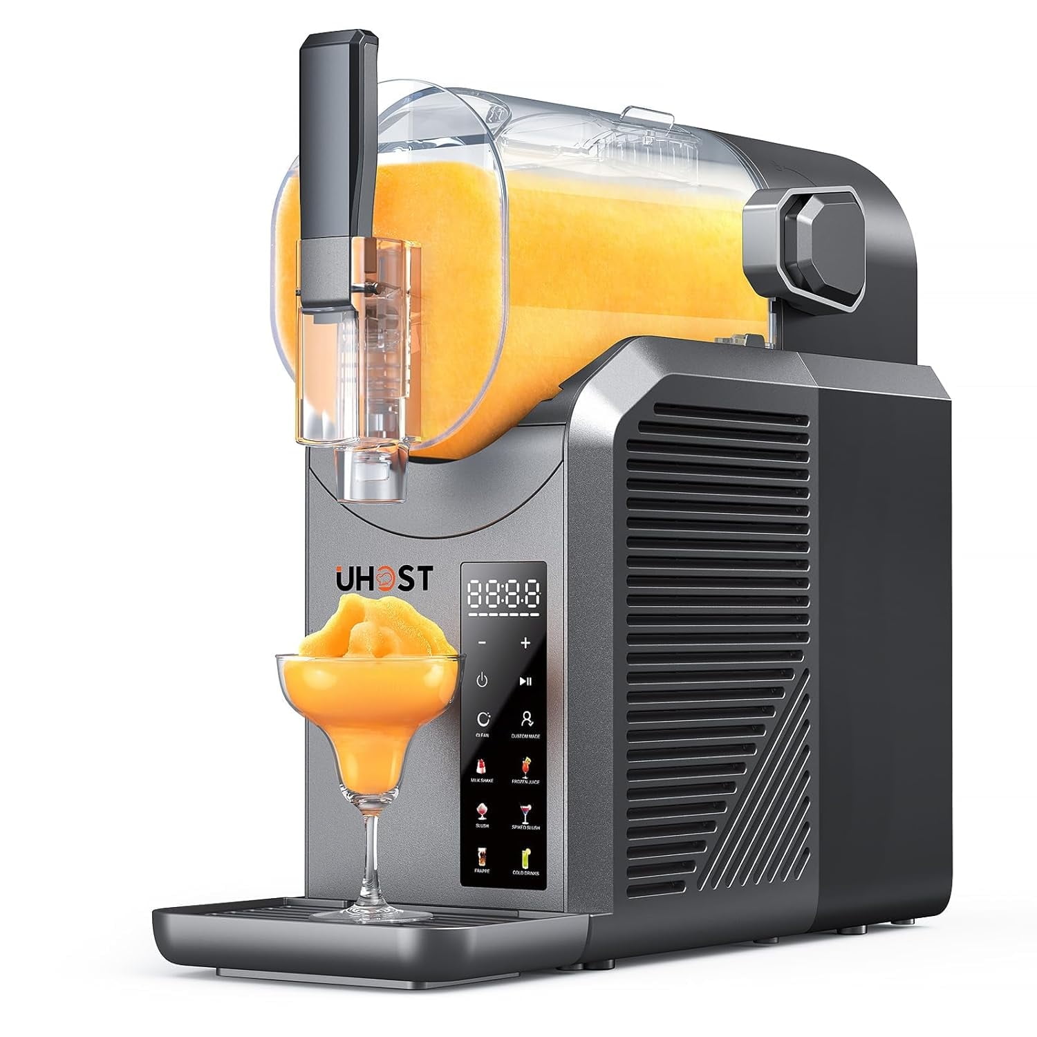 UHOST 7-in-1 Slushie Machine,No Ice Needed,15 Min Professional Frozen Drink Maker for Home with Self-Cleaning,Frozen Margaritas, Frappés, Milkshakes and More,72oz