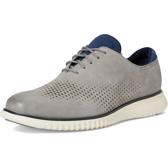 COLE HAAN 2.ZEROGRAND LASER WINGTIP MEN SHOES - Sea Stone-Big Dipper-Ivory / 9.5