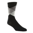 thumbnail image 1 of COLE HAAN Black Geometric Dress Crew Socks 7-12, 1 of 2