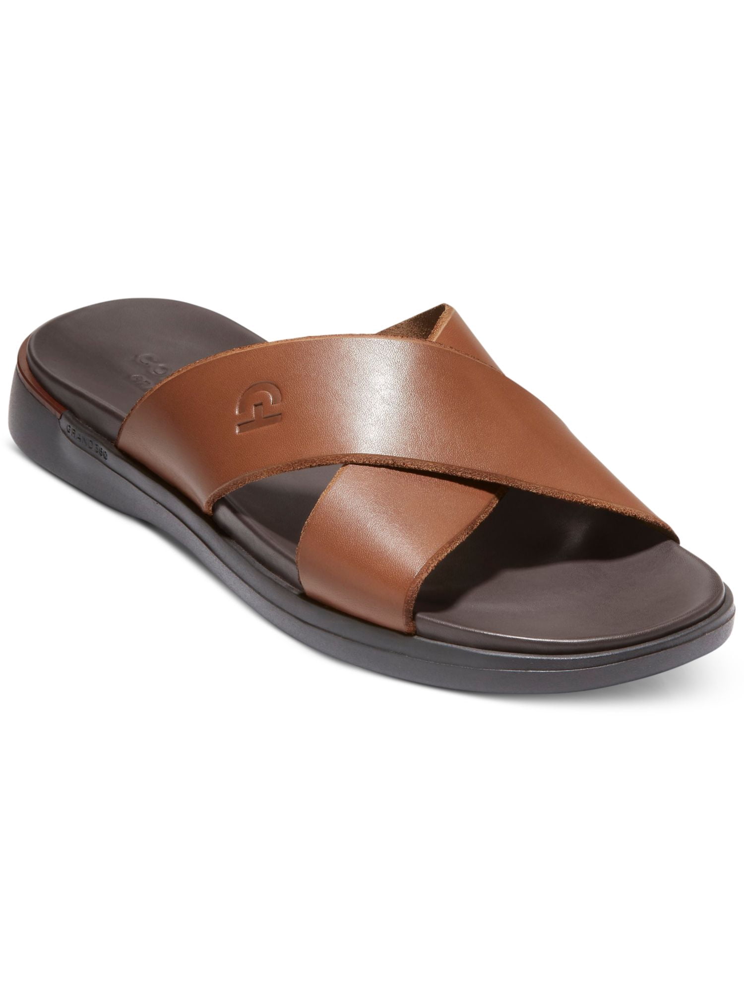 Cole Haan Men’s Brown Leather Criss Cross Slip On Comfort Sandals Shoes Size 12M Cole Haan Men main image 3