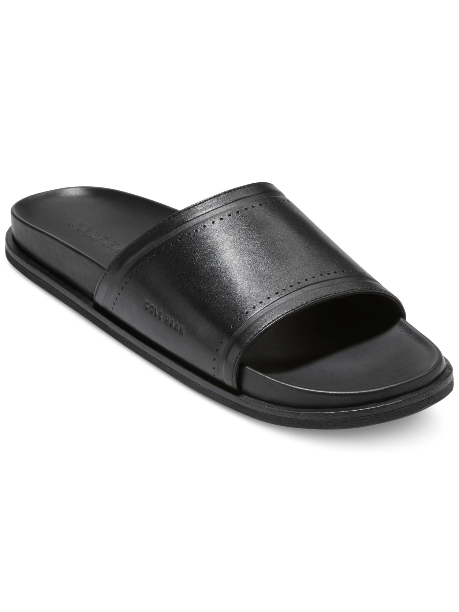 COLE HAAN Mens Black Padded Modern Classics Round Toe Slip  display picture 2