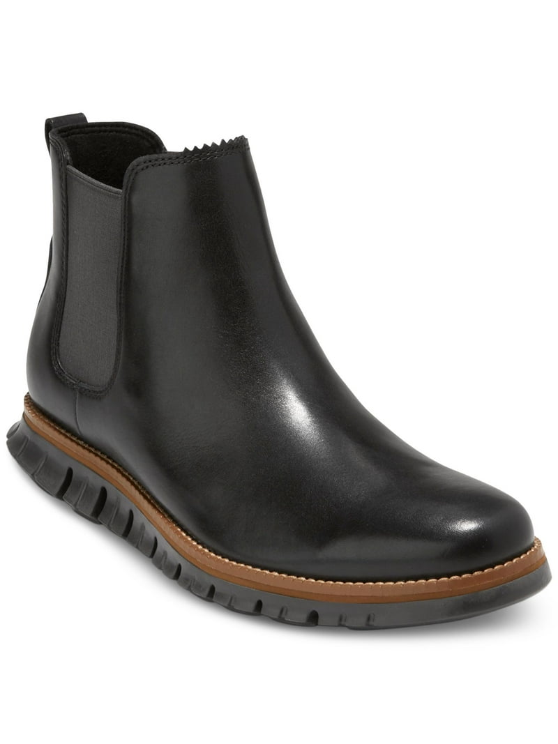 COLE HAAN Men's 8M Zerogrand Leather Chelsea Black Boots