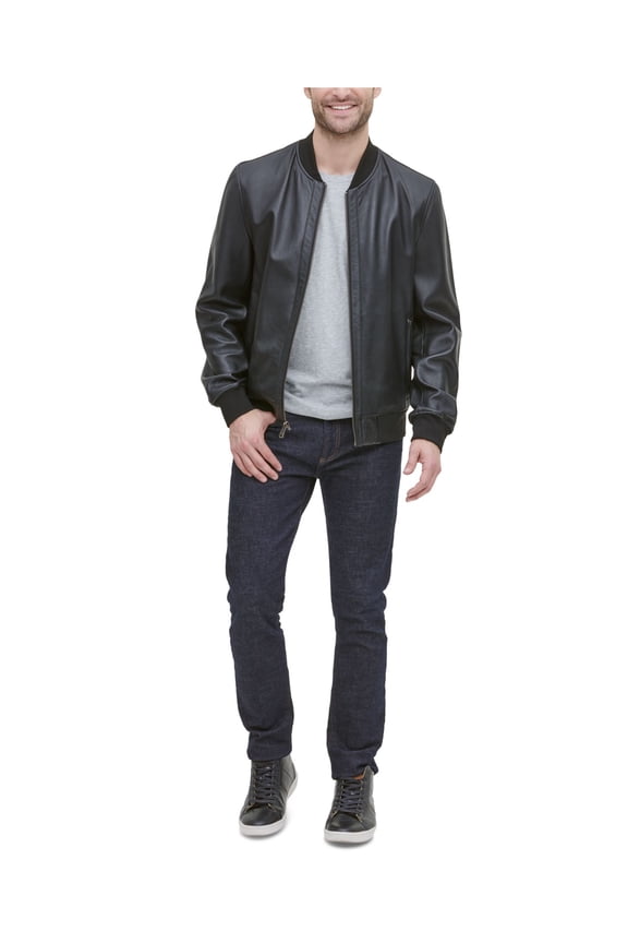 Mens Black Zip Up Jacket M