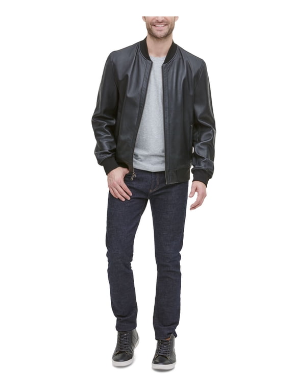 Mens Black Zip Up Jacket M