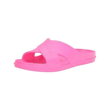 COLE HAAN Womens Pink Cut Out Lightweight Findra Round Toe Slip On Slide Sandals Shoes 9 M