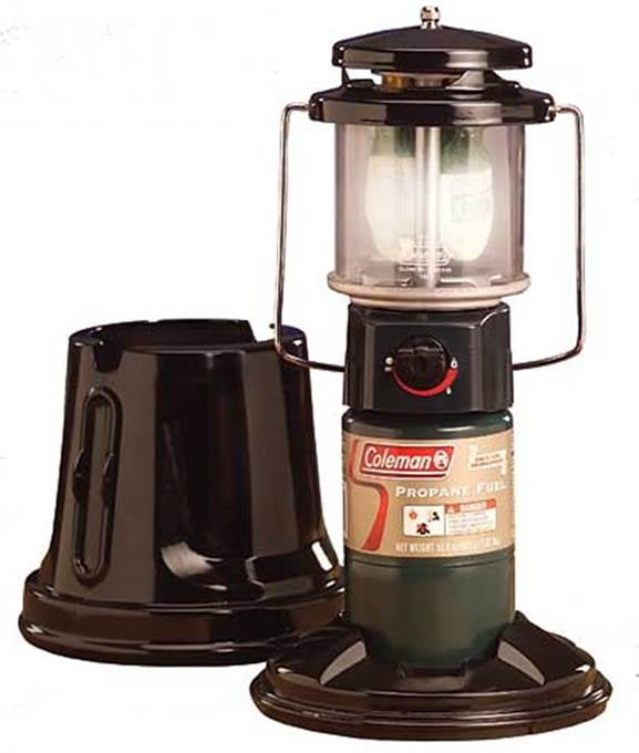 EverBright Adjustable Propane Gas Lantern with InstaStart Ignition