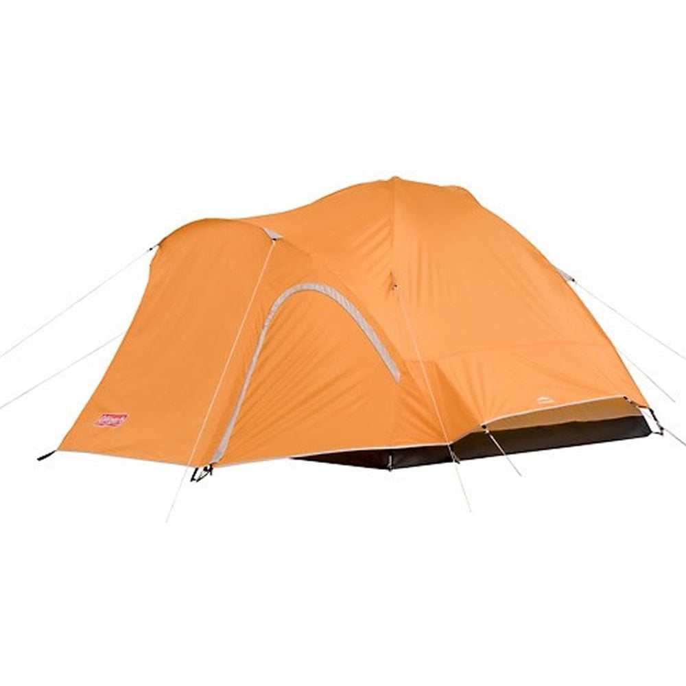 COLEMAN Hooligan 8 x 7 Foot 3 Person 3 Season Dome Camping Tent w/ Rainfly, Gold