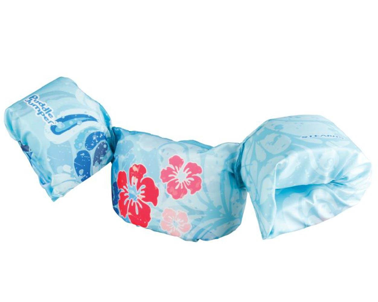 COLEMAN Stearns Deluxe Kids Puddle Jumper Swimming Life Jacket | Blue Flowers