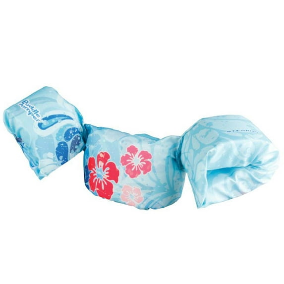 COLEMAN Stearns Deluxe Kids Puddle Jumper Swimming Life Jacket | Blue Flowers