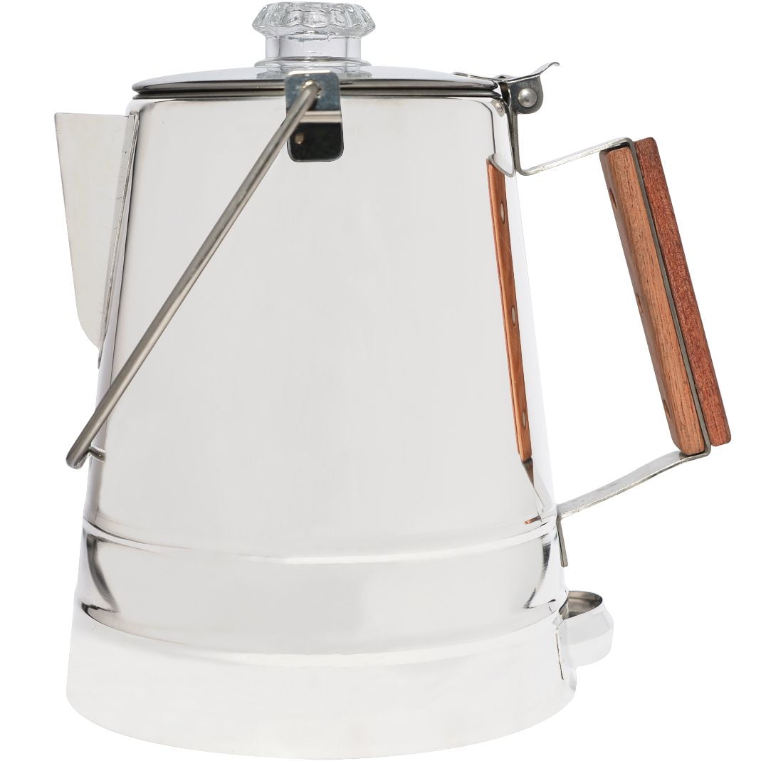 Bass Pro Shops 14-Cup Stainless Steel Campfire Percolator