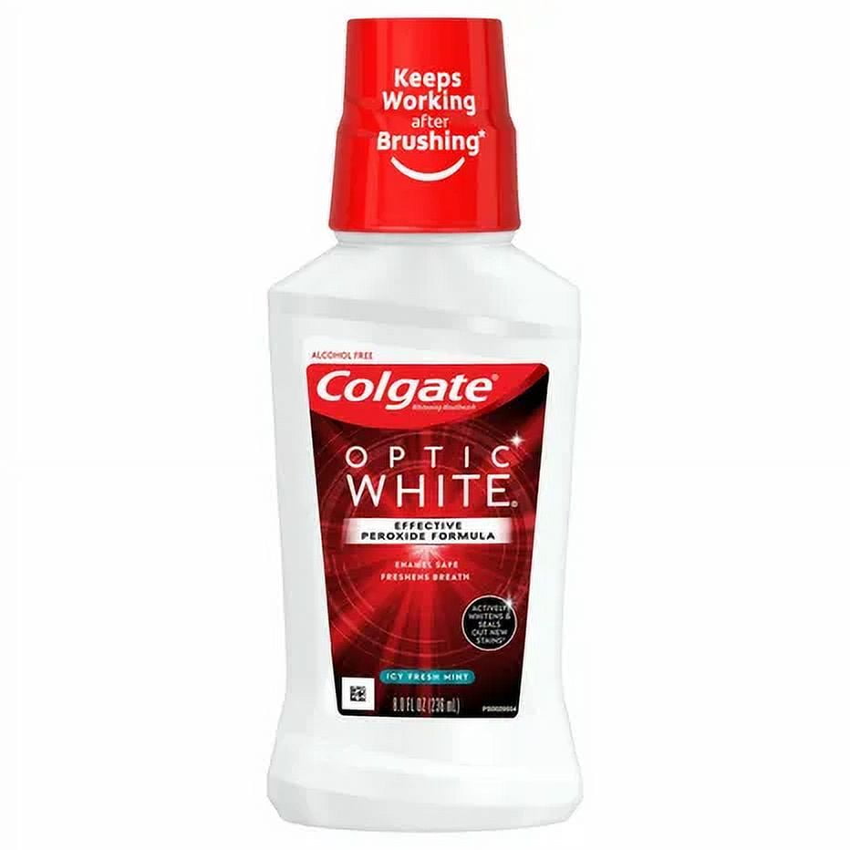 COLGATE OPTIC WHITE MOUTHWASH 8 OZ, 3 pack