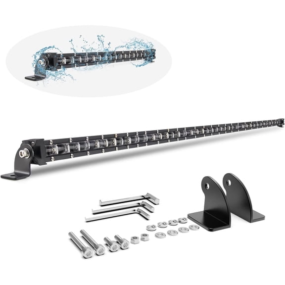 COLIGHT 38 inch Led Light Bar - Single Row LED Light Bar Driving Light LEDs 25000 LM 6D Lamp Cup Off Road Light Bar for Truck Cabin Boat SUV ATV Driving Lights