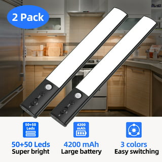 Gostoto USB Motion Sensor Under Cabinet Light LED Closet Light For Closet  Kitchen Bathroom Lighting