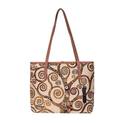 COLL-ART-GK-TREE | Gustav Klimt Tree of Life College/Shoulder Tote Bag