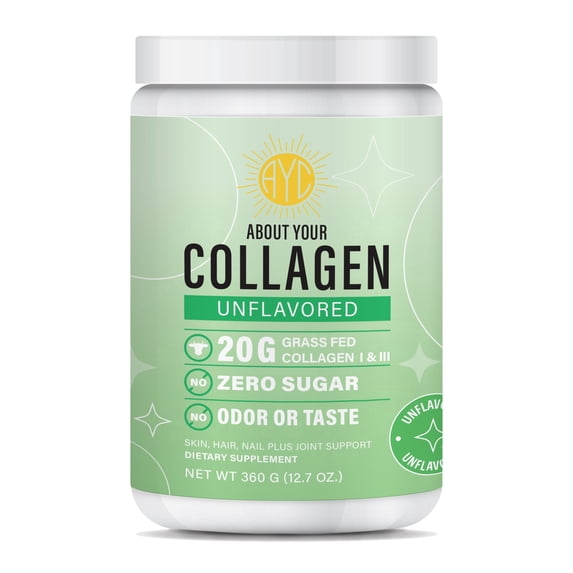 ABOUT YOUR COLLAGEN Peptides Powder Type 1 & 3 – Unflavored, Quick Dissolve, No Odor – Supports Hair, Skin, Nails & Joint Health – 36 Servings, 12.7 oz