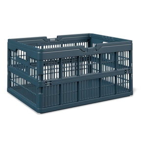Mainstays Kids Large Blue Collapsible Storage Basket with Handles