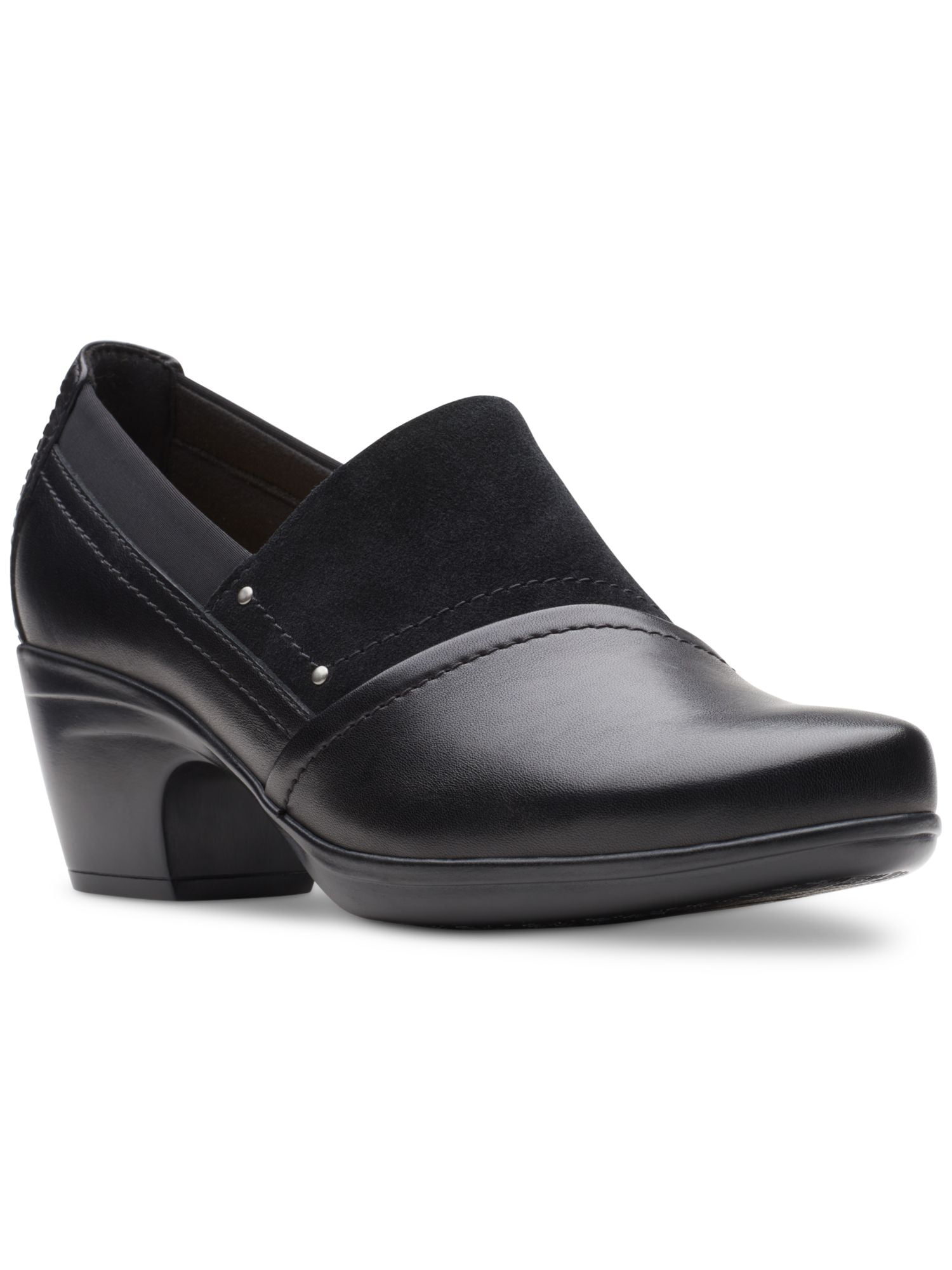 Clarks may marigold leather womens slip on shoes in wide width outlet