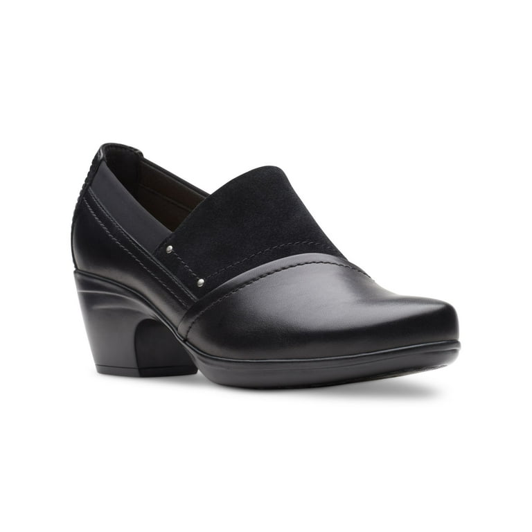 Womens black top leather shooties