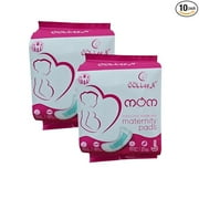 COLLEEN brethable Maternity Pads after Delivery for Women (Box of 10Pads) for Women |Maternity Pads made for Heavy Flow, Postpartum Flow & Overnight flow