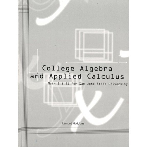 Pre-Owned COLLEGE ALGEBRA+APPLIED CALC. >CUSTOM< (Paperback) 1285550323
