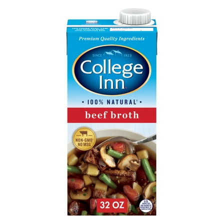 COLLEGE INN Beef Broth, 32 oz Carton