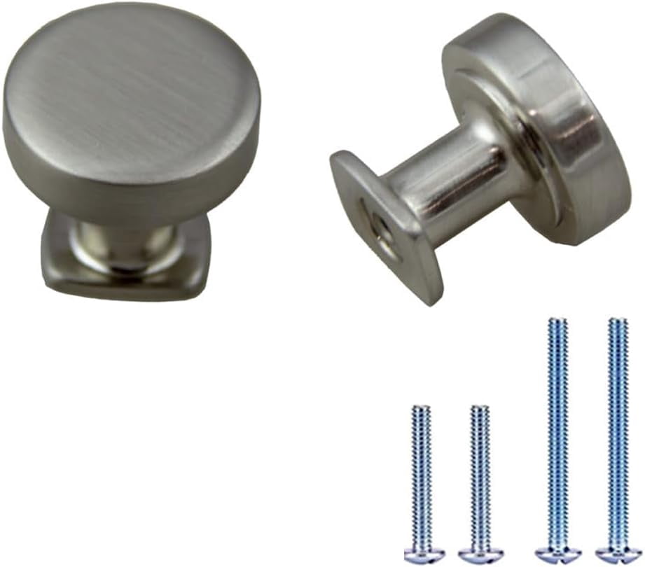15 Pack Matt Black Cabinet Knobs, 1.3 Inch 32mm  Square Kitchen Cabinet Hardware Knobs For Cabinets And Drawer Al6071mb - View #3