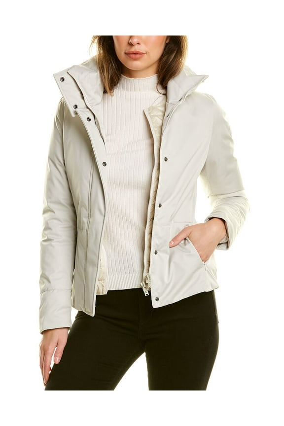womens Parka Jacket, 46, Beige
