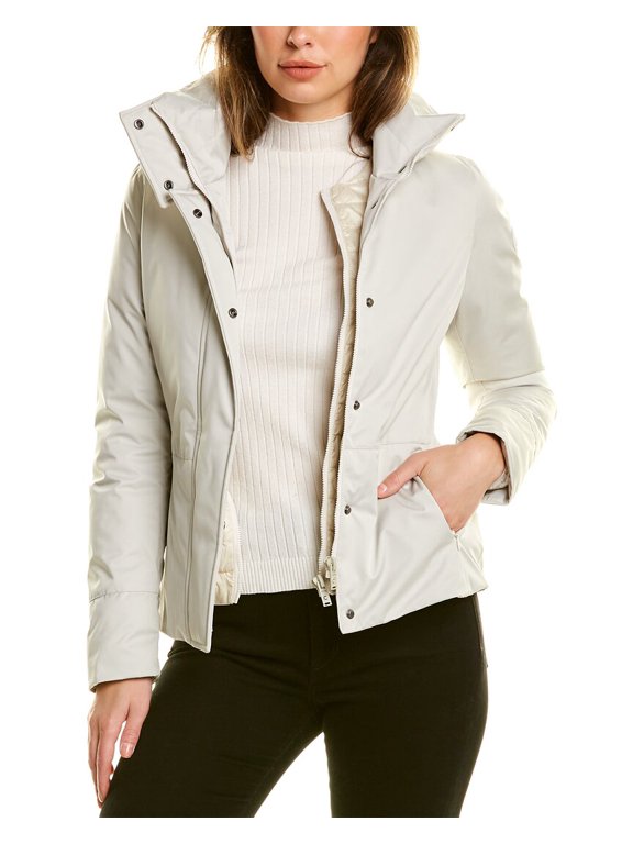womens Parka Jacket, 50, Beige