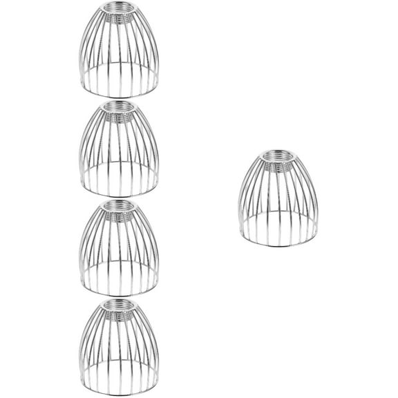 COLO Black Wrought Iron Bird Cage Chandelier Lampshade, Set of 5