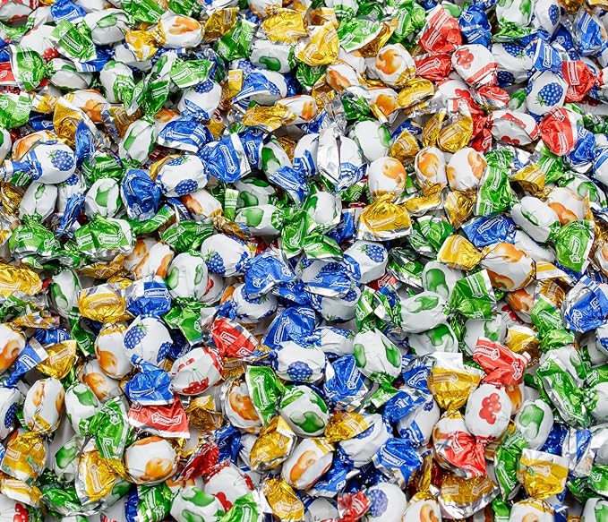 COLOMBINA FRUIT FILLED DROPS Hard Candy 2 lb DontyTonty Bulk Bag, 4